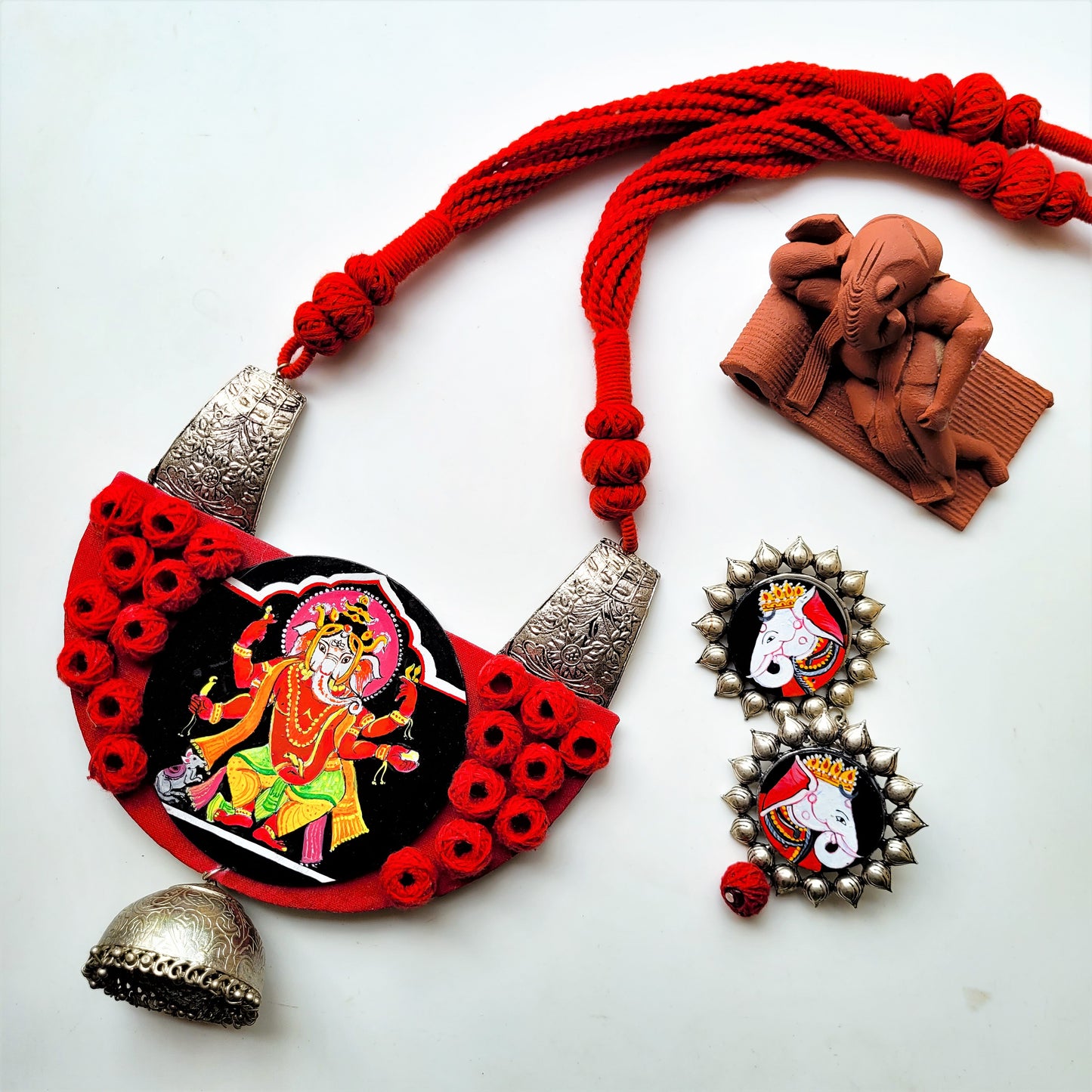"Gajanan" Hand-painted Neckpiece