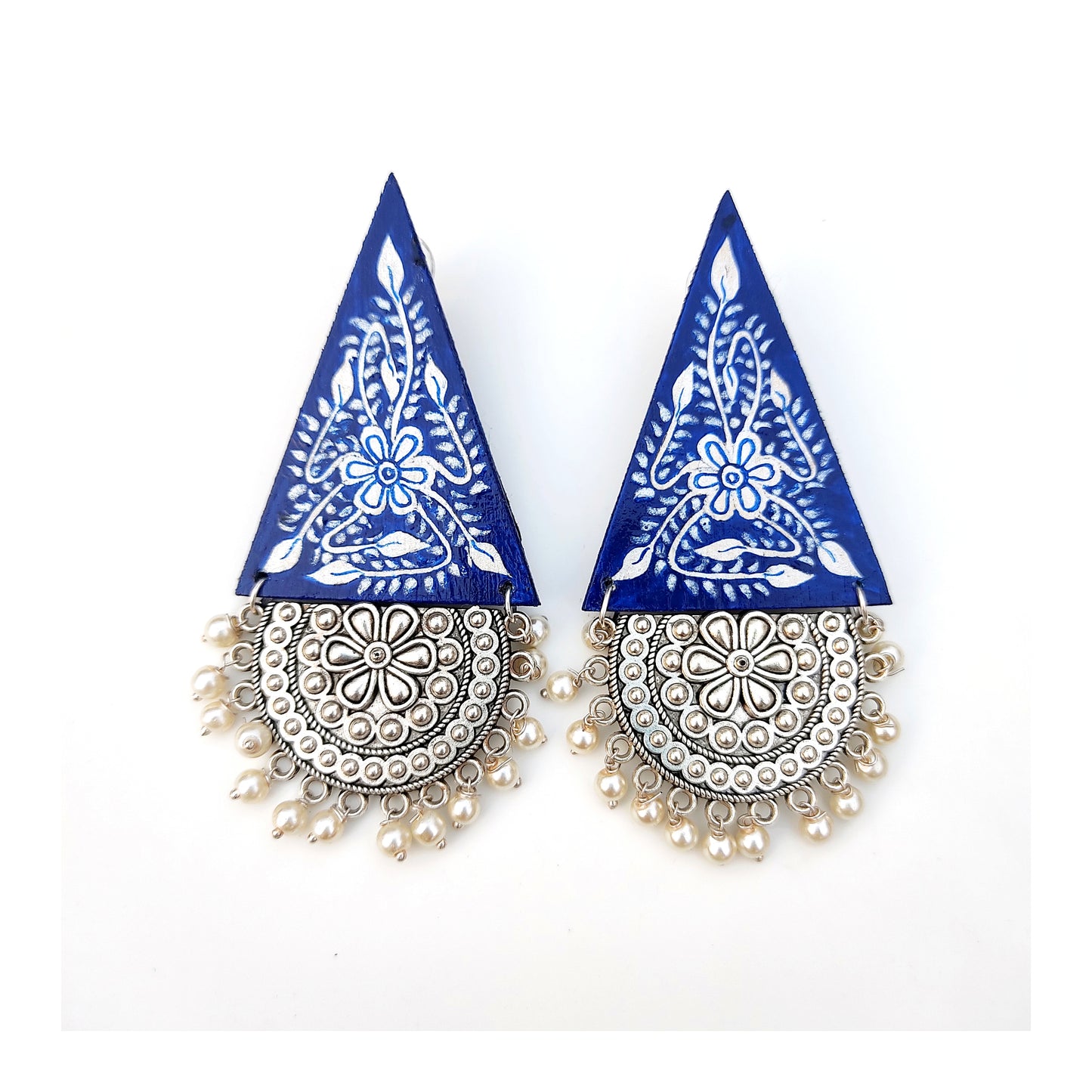 "Ruplekha" Hand-painted Earring