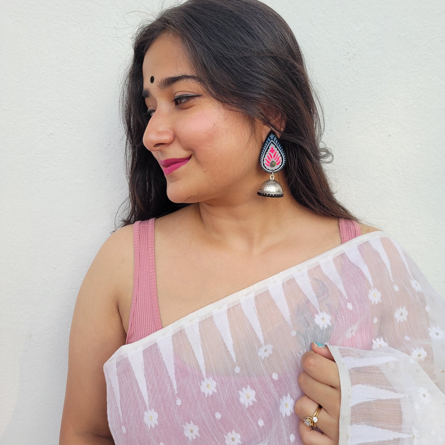 "Eliana" Hand-painted Earring