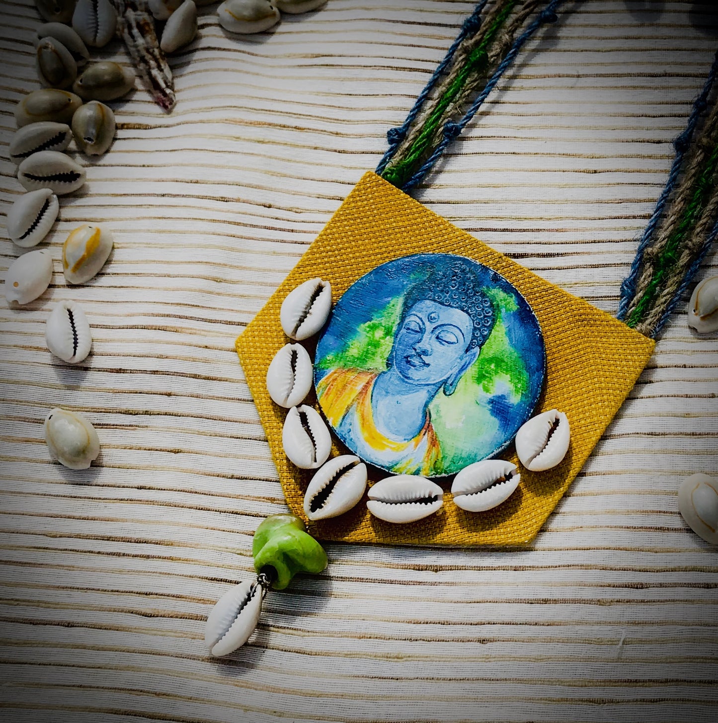 "Maitrayee-1" Hand-painted Neckpiece