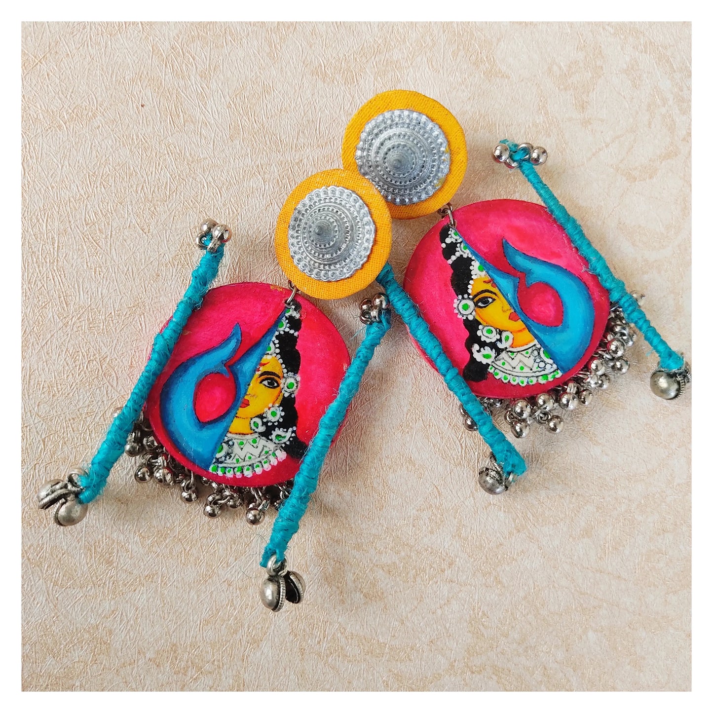 "Vamika" Hand-painted Earring