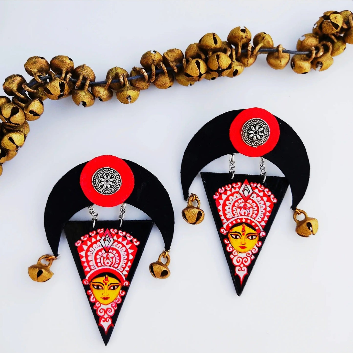"Chittarupa" Hand-painted Earring
