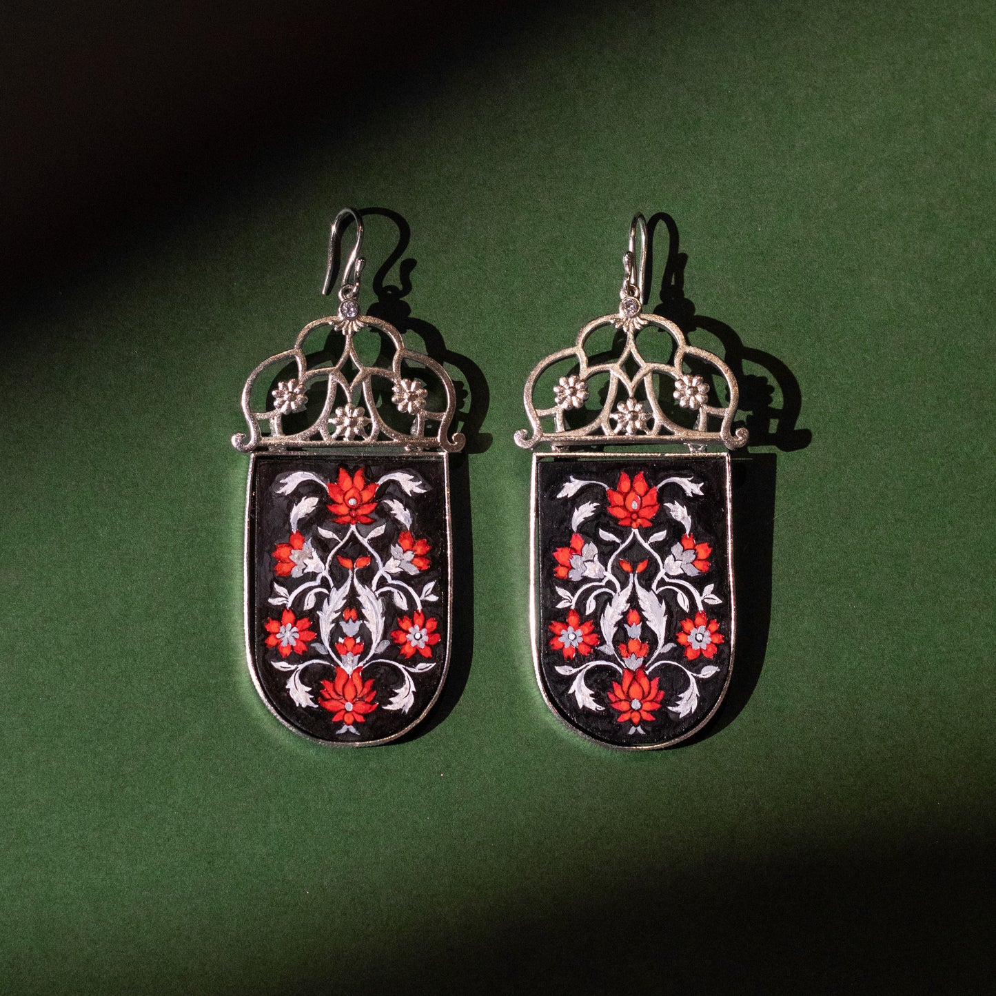 "Guldasta" Hand-painted Earring