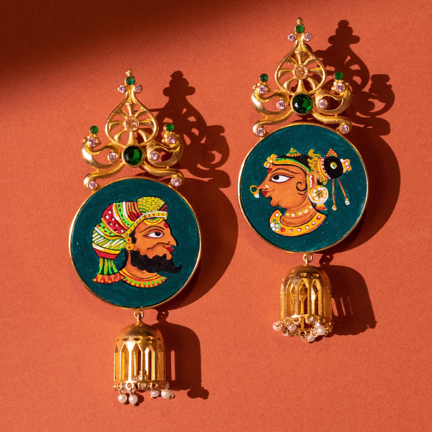 "Hikayat" Hand-painted Earring