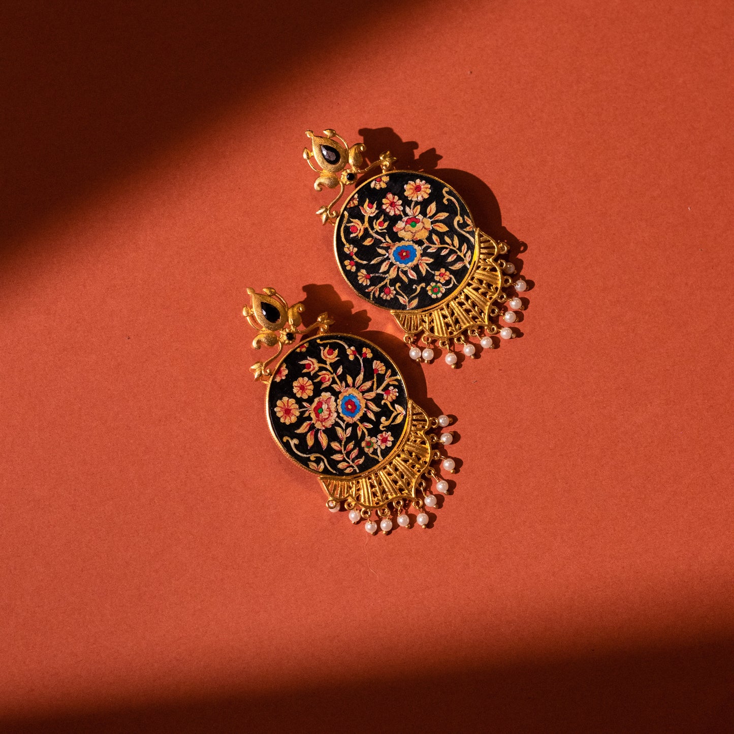 "Zainab" Hand-painted Earring