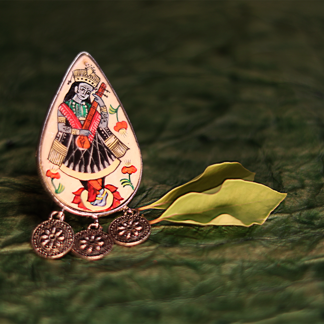 "Shripada" Hand-painted Finger Ring