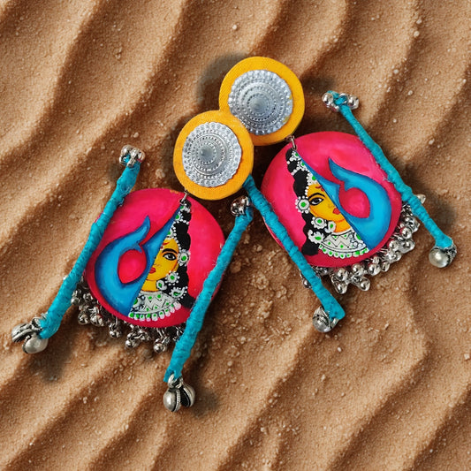 "Vamika" Hand-painted Earring