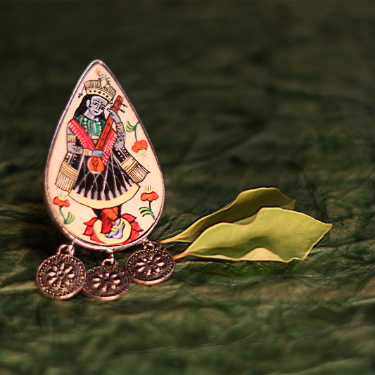 "Shripada" Hand-painted Finger Ring